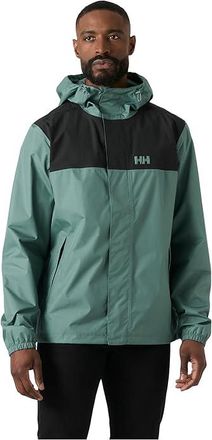 Helly Hansen Vancouver Rain Jacket Mens Clothing Opal Green : 2XL, Polyamide/Polyester