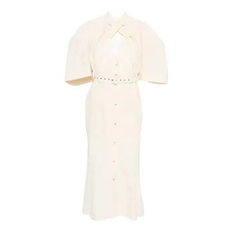 Vivienne Westwood Shirt Jurken - Dames - Jurken - Beige - Maat: M