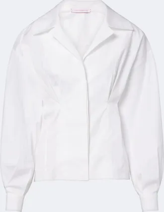 Carolina Herrera Cotton-blend poplin shirt