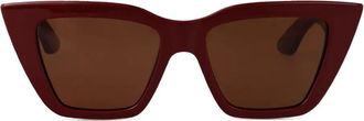 Alexander McQueen Eyewear Occhiali da sole cat-eye - Rosso