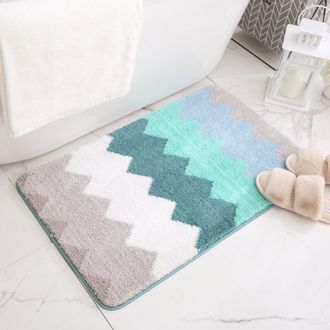 OEM Alfombrilla De Ba&ntilde;o Flocada Absorbente, Antideslizante, Para Interiores, Balc&oacute;n O Dormitorio