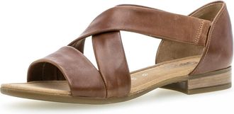 Gabor Sweetly peanut brown smooth leather, heel in slip on sandals (Peanut Brown, UK Footwear Size System, Adult, Women, Numeric, Medium, 5)