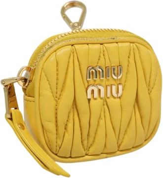 Miu Miu Pre-owned Cuoio home-office - - Pre-owned - Donna - Giallo - ONE SIZE