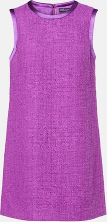 Dolce & Gabbana Abito corto in misto cotone e seta