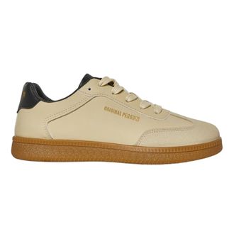 Original Penguin Heren Retro Ronde Neus Flat Sneakers (Cr&egrave;me)