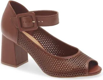 Bottero Peep-Toe Mary Jane in Conhaque 26 at Nordstrom, Size 11
