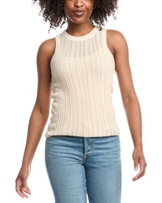 7 For All Mankind Mixed Stitch Sweater Tank