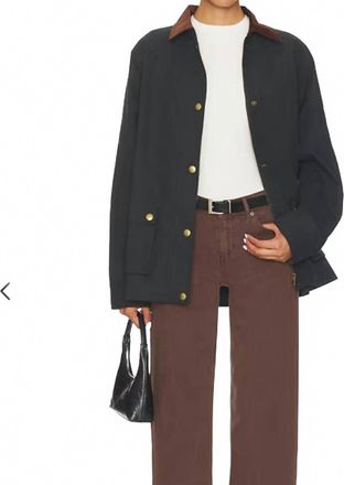 Astr Rylan Barn Jacket In Navy