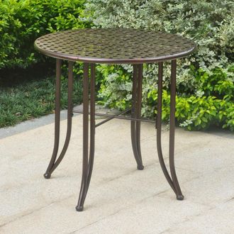 International Caravan Inc Mandalay Iron Patio Bistro Table