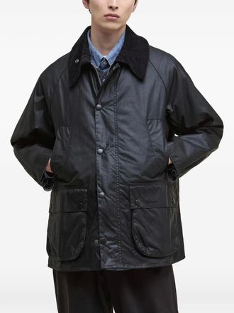 Barbour Giacca con colletto a coste - Nero