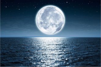 Schubiger M&ouml;bel Digitaldruck auf Glas Vollmond