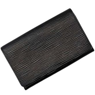 Louis Vuitton Pre-owned Epi Bi-fold Portemonnee - Dames - Pre-owned - Zwart - Maat: ONE Size Leer