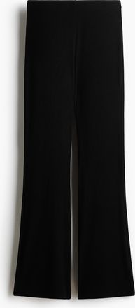 H&M Ausgestellte Jerseyhose - Schwarz