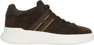 Hogan Dark Brown H580 Suede Sneakers