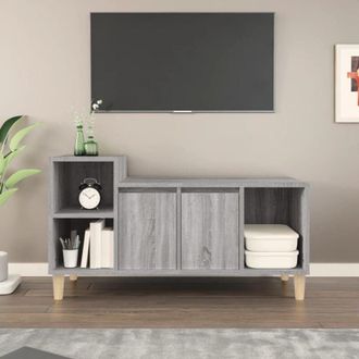 vidaXL Vidaxl - Mobile tv Grigio Sonoma 100x35x55 cm in Legno Multistrato
