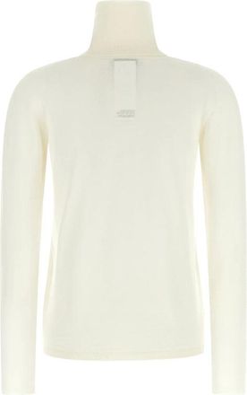 Max Mara Virgin Wool Turtleneck Sweater - White
