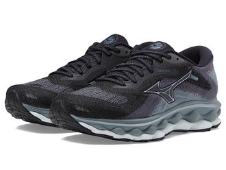 Mizuno Wave Sky 7 Womens Shoes Black/Silverstar : Womens 8.5 D - Wide