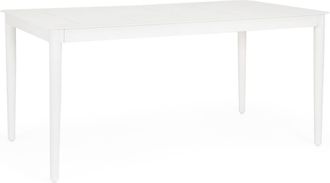 Outdoor Living Mesa de aluminio autom&aacute;tica blanca de 160x90 cm