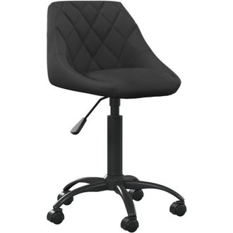 vidaXL Silla De Comedor De Terciopelo Negro Vidaxl