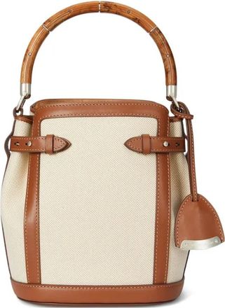 Ralph Lauren Collection Borsa a secchiello in cotone - Toni neutri