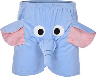 Generic Elephant Pants Men Funny Pajama Bottoms Novelty Humorous 3D Cute Animal Flannel PJS Shorts with Long Nose and Big Ears Soft Loose Nightwear Loungewear