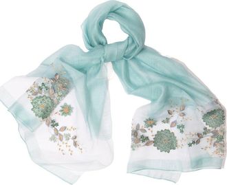 Saachi Saachi Floral Embroidered Scarf