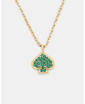 Kate Spade New York Womens Everyday Pave Mini Pendant - Gold Brass - One Size