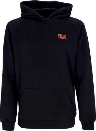Dolly Noire Zwarte hoodie met logoprint - Heren - Hoodies - Zwart - XL - Katoen - Hoodies & sweatvesten