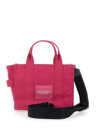 Marc Jacobs Womens Handbag The Small Tote Pink Cotton Handbags Hand Bags