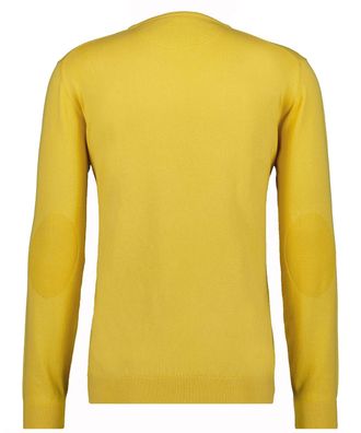 Ragman Rundhalspullover RAGMAN, Herren, Gr. 52, gelb (zitrone, 532), 95% Baumwolle 5% Cashmere, Rundhals, Pullover Rundhalspullover