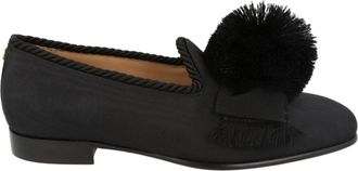 Valentino Bowow Grosgrain And Pompom Loafers