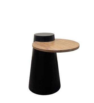 Moycor Mesa auxiliar de madera bicolor