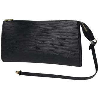 Louis Vuitton Epi Black Noir Epi Leather Pochette (Pre-Owned)