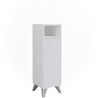 Vicco Armario Mediano Leano, Blanco, 30 X 97 Cm Con Puerta