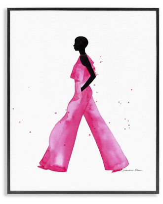 Stupell Industries Modern Trendy Girl Framed Giclee Art