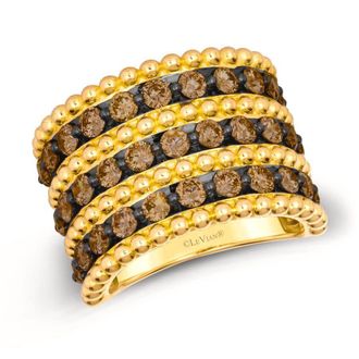 Le Vian Ladies Chocolate Diamonds Rings set in 14K Honey Gold TSVW 4YG