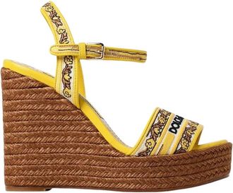 Dolce & Gabbana Sandalen met sleehakplatform - Dames - Sleehakken - Veelkleurig - 36 EU - Schoenen
