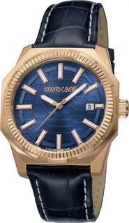 Roberto Cavalli by Franck Muller Quartz Blue Dial Mens Watch
