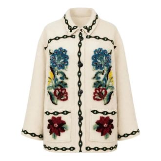 Farm Rio Cappotto in pile abbottonato Lunar Boho - - Coats - Donna - Multicolore - S