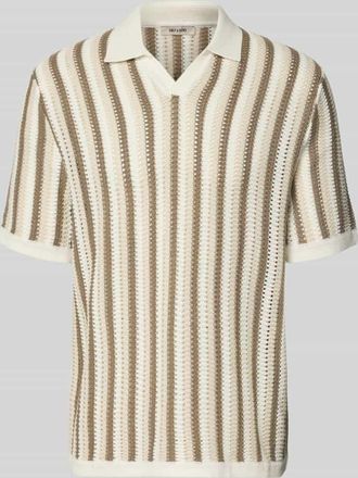 Only & Sons Regular Fit Poloshirt aus Baumwoll-Mix Modell THUE in Offwhite, Gr&ouml;&szlig;e XXL