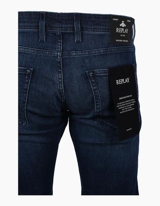 Replay Mens REPLAY GROVER JEANS DARK DENIM - Navy - Size: 30/32