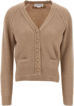 Victoria Beckham stepped Hem Cardigan