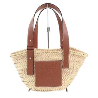 Loewe Pre-owned Tote Bags, female, Beige, Size: ONE SIZE Pre-owned Raffia Basket Handbag