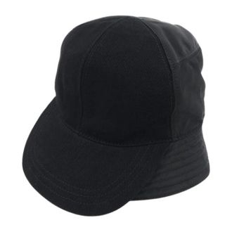 Prada Pre-owned Accessories, female, Black, Size: ONE SIZE Pre-owned Triangle Logo Re Nylon Hat