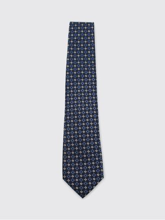 Canali Geometric Print Pure Silk Tie