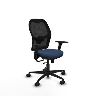 Piqueras y Crespo Silla De Oficina Piqueras Y Crespo Jorquera Negro Brazos Ajustables Espuma Alta Densidad