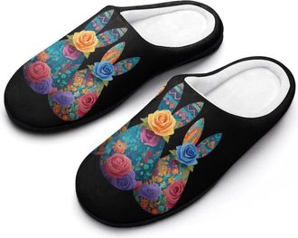 Generic Easter Bunny Womens Slippers Winter Warm House Shoes Indoor Outdoor Hotel Slipper