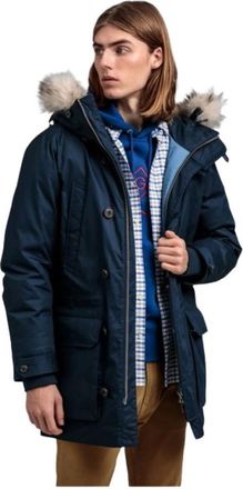 GANT Parka Arctic - Heren - Parka Jassen - Blauw - 3XL - Leer - Jassen