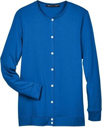 Devon & Jones Womens Perfect Fit Ribbon Cardigan
