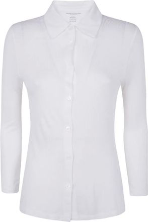 Majestic Filatures Camicia a coste - Bianco